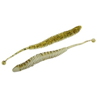 Omura Bait Snake Knoblauch weis / gold mit Glitter
