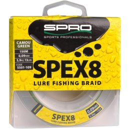 Spro SPEX8 Braid Camou Green 0,12 mm