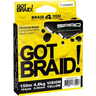 Spro Got Braid! Vision Yellow 0,22 mm