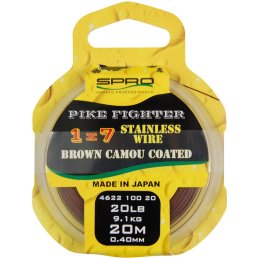 Spro Pike Fighter 1x7 Brown Coated Wire