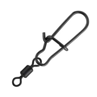 Spro Matte Black Easy Snap + Rolling Swivel Gr. 2+6 / 11 kg