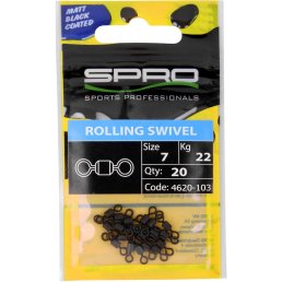 Spro Matte Black Rolling Swivel Gr. 10 / 14 kg