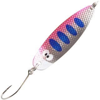 FTM Spoon Limitiert Hammer 3,2g / silber - pink - blaue Punkte / kupfer