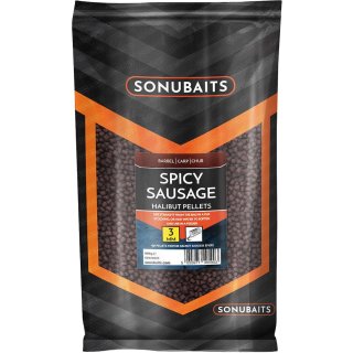 Sonubaits Spicy Sausage Halibut Pellets 3 mm