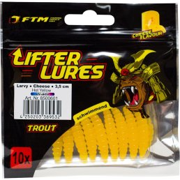 FTM Lifter Lures Larvy 3,5 cm Hot Yellow