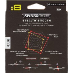 Spiderwire Stealth Smooth 8 Hi-Vis Yellow 150m 0,19 mm / 18,0 kg