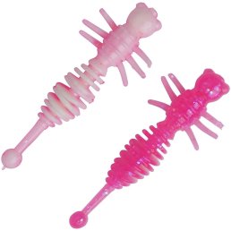 Berkley Powerbait Power Larvae 40 mm Pink / White