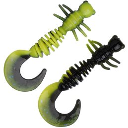 Berkley Powerbait Power Curly 40 mm Black / Sunshine Yellow