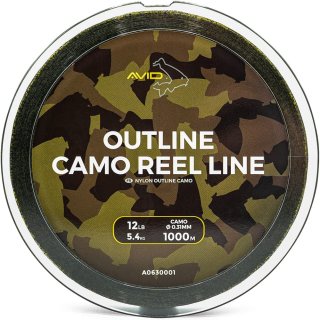 Avid Carp Outline Camo Reel Line 0,37 mm / 8,1 kg