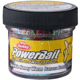 Berkley Powerbait Power Honey Worm Banana Boost Red / Scales