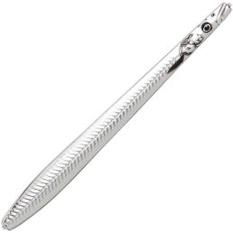 Savage Gear Line Thru Sandeel Nail 10 cm Silver Plating