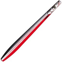 Savage Gear Line Thru Sandeel Nail 12 cm Black Red