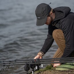 Avid Carp Stealth Black Waterproof 5-Panel Cap