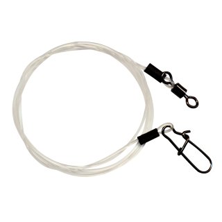 Vorfach Fluorocarbon Karabiner - Wirbel 25 kg / 0,60 mm