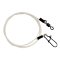Vorfach Fluorocarbon Karabiner - Wirbel 25 kg / 0,60 mm
