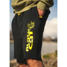 Black Cat Jogger Shorts L