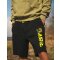 Black Cat Jogger Shorts L