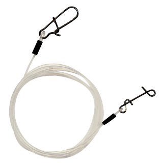 Vorfach Fluorocarbon Karabiner - Knotenlosverbinder 25 kg / 0,60 mm