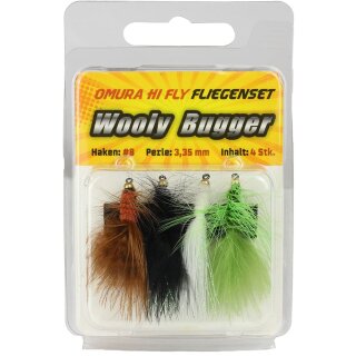 FTM Omura Hi Fly Fliegenset Wooly Bugger