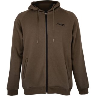 Avid Carp Compound Zip Hoodie braun