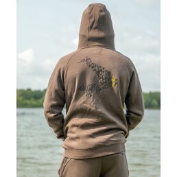 Avid Carp Compound Zip Hoodie braun