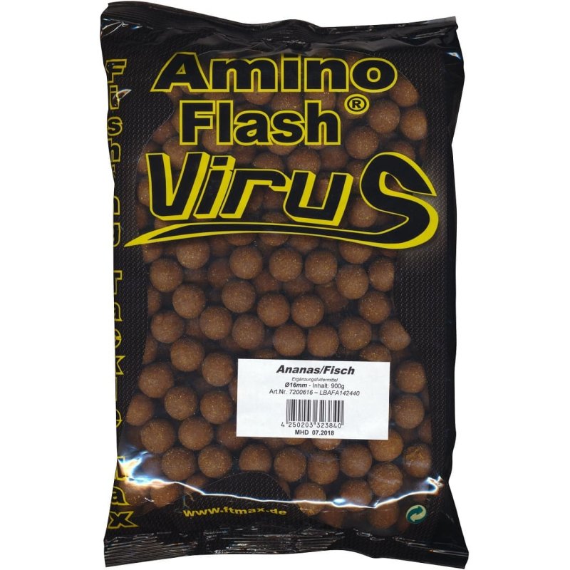 FTM Amino Flash Virus Boilie 16mm Ananas Fisch 7200616 Boilies TOP/NEU 