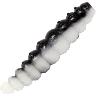 FTM Omura Baits Larvy 3,5 cm Schwarz / Weiß