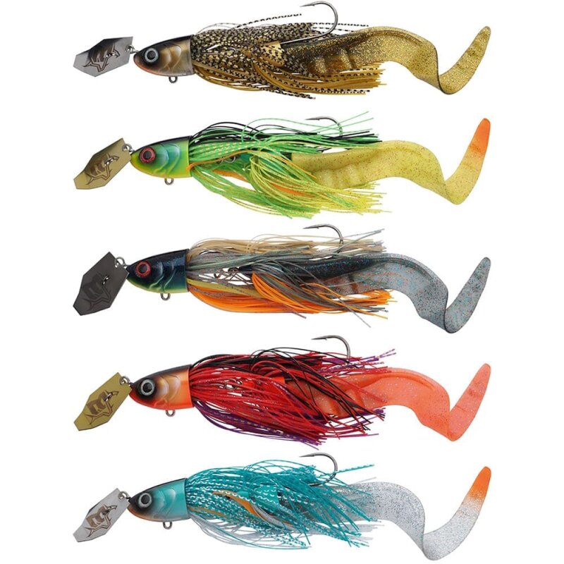 Abu Garcia Leurre Soft Bait Beast Paddle Tail – Queue Palette, Couleur Peinte à La Main – Conçu En Suède – Pour Brochet, Sandre, Pêche En Eau Douce