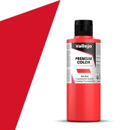 Vallejo Premium Color 200ml Fluorescent Scarlet