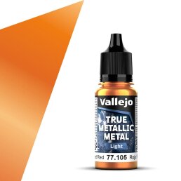 Vallejo True Metallic Metal Light Forged Red 18ml