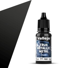 Vallejo True Metallic Metal Shade Obsidian Black 18ml