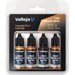 Vallejo True Metallic Metal Paint Set