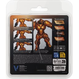 Vallejo True Metallic Metal Paint Set