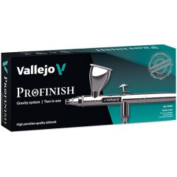Vallejo Profinish - Airbrush mit Gravity System Two in One