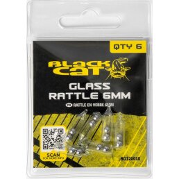 Black Cat Glass Rattle 6 mm