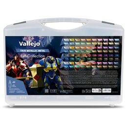Vallejo True Metallic Metal Full Collection Case