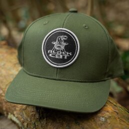 Black Cat Green Flat Peak Cap