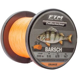 FTM Zielfischschnur geflochten Barsch Orange