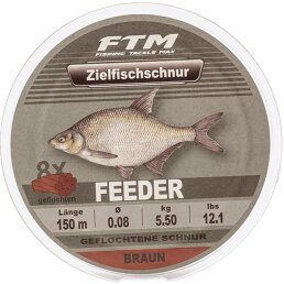 FTM Zielfischschnur geflochten Feeder Braun