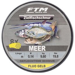 FTM Zielfischschnur geflochten Meer Gelb