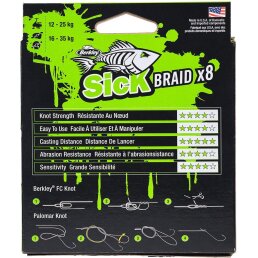 Berkley Sick Braid Flame Green 0,10 mm / 7,5 kg