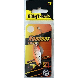 FTM Spoon Hammer 2,4g salmon orange - weiß / weiß