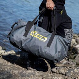Black Cat Cat Seal Waterproof Duffle Bag