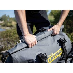 Black Cat Cat Seal Waterproof Duffle Bag
