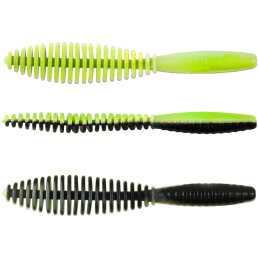 Spro Trout Master Leech 75 Black Chartreuse