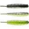 Spro Trout Master Worm Mini 45 Black Chartreuse