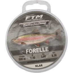 FTM Zielfischschnur Forelle klar 0,18 mm / 3,3 kg