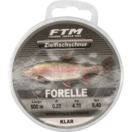 FTM Zielfischschnur Forelle klar 0,22 mm / 4,3 kg