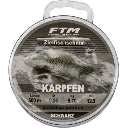FTM Zielfischschnur Karpfen schwarz