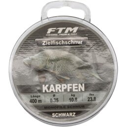 FTM Zielfischschnur Karpfen schwarz 0,35 mm / 10,8 kg